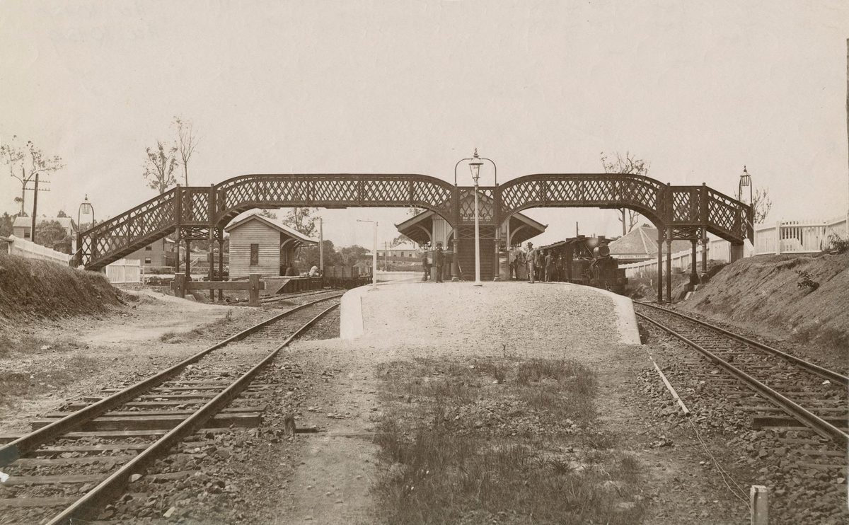 View of the Toowong Railway Station, 1880