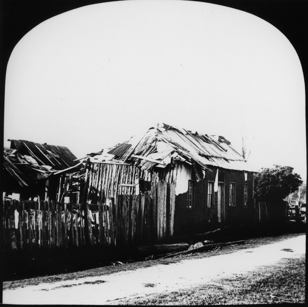 Early slab hut in Eagle Farm, Brisbane, 1892