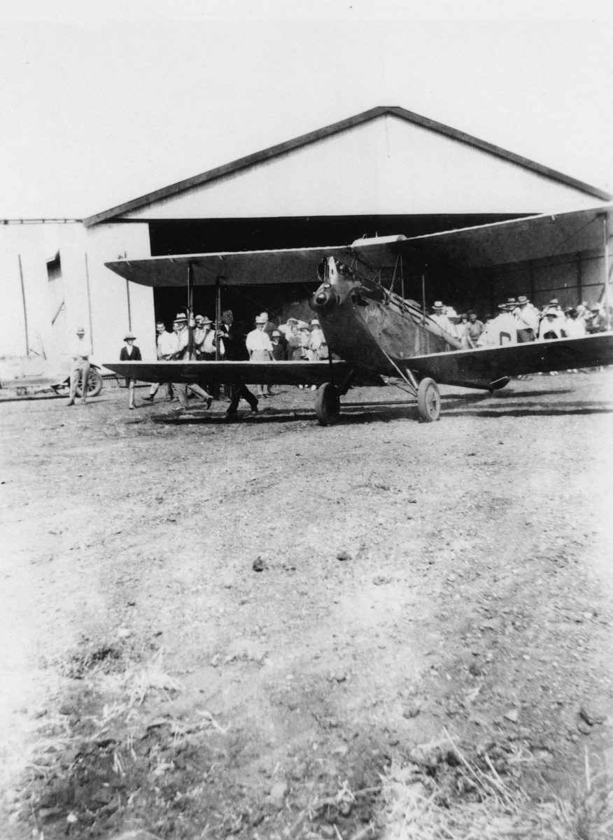 Amy Johnson's plane which she flew to Australia in May, 1930, Brisbane