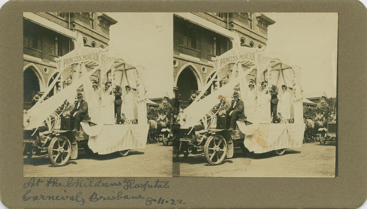 Decorated float at the Children's Hospital Carnival, Brisbane, 1922