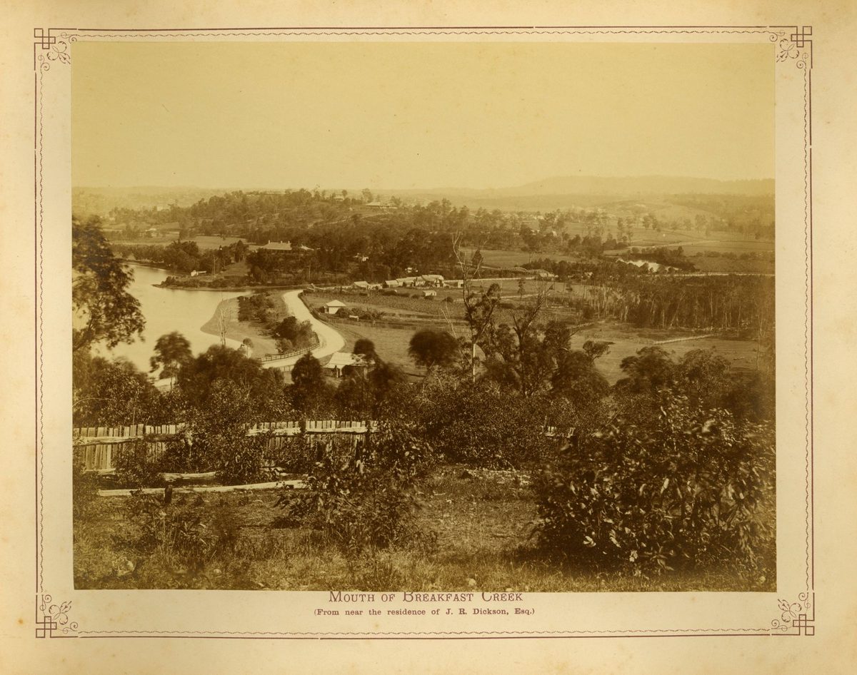 Confluence of Brisbane River and Breakfast Creek, Newstead, Brisbane (1875)
