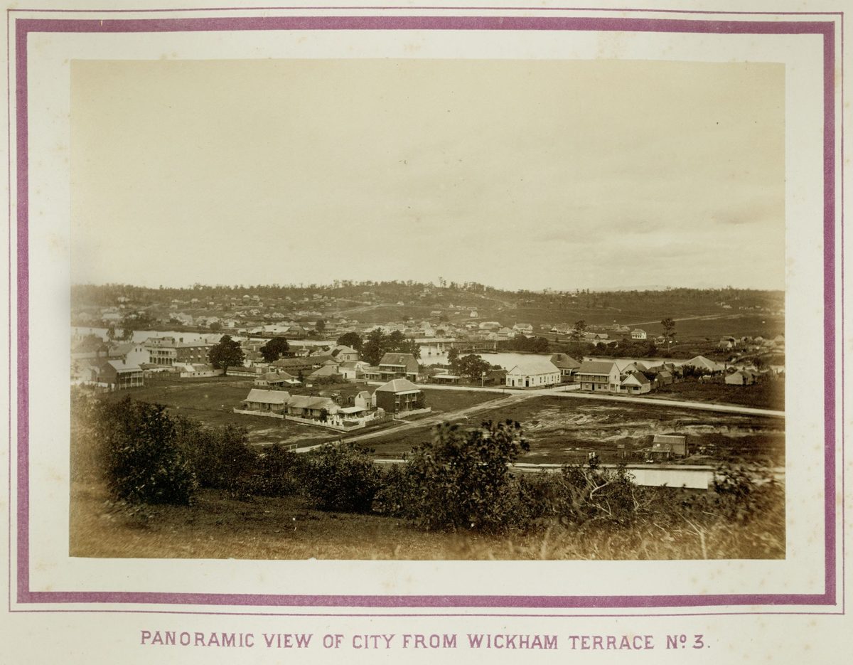 View of Brisbane and the Brisbane River from Wickham Terrace (1873)