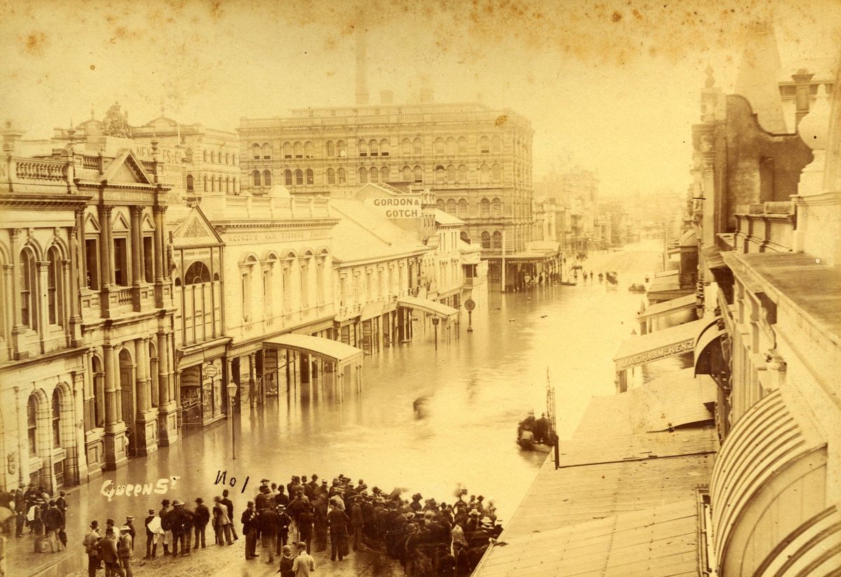 Queen Street looking towards Petrie Bight, Brisbane City (1893)