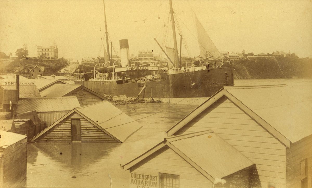From Kangaroo Point looking towards All Hallows Convent and New Farm, 1893