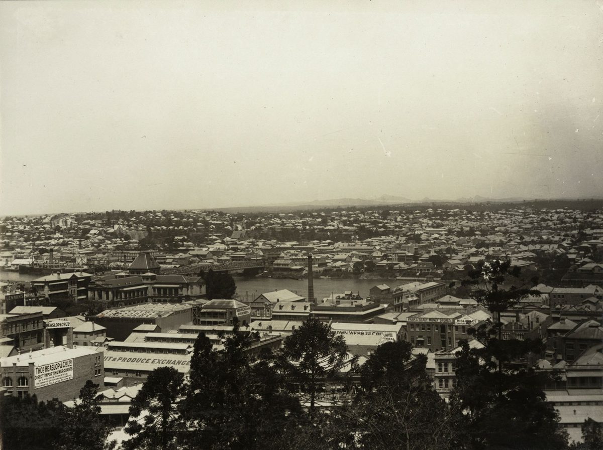 City of Brisbane panorama, South Brisbane (1922)