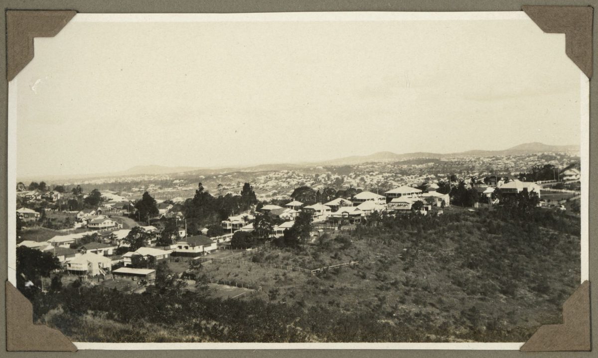 View over Brisbane looking towards Coorparoo from Bartley's Hill, Ascot, 1929