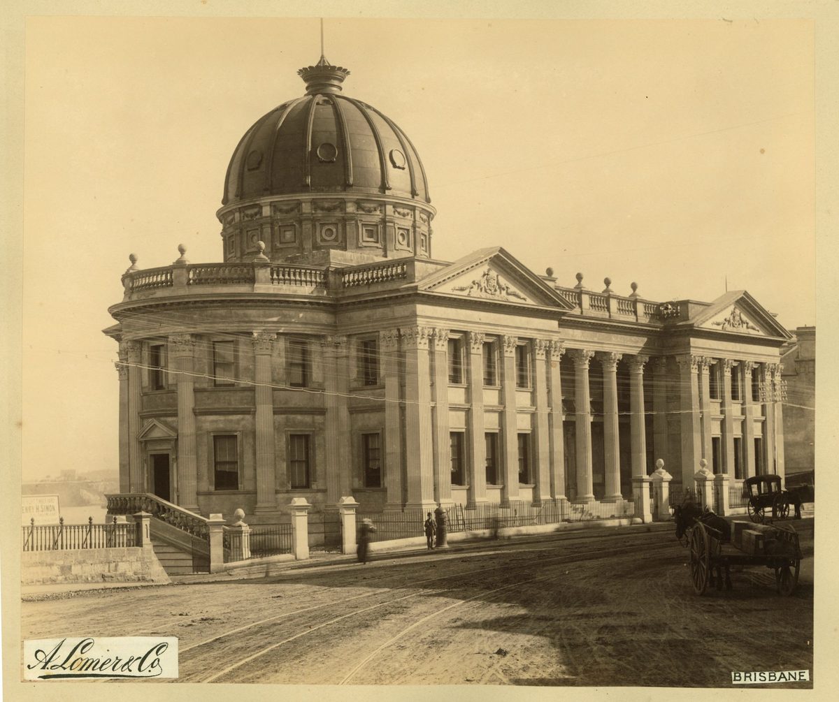 Customs House with it's magnificient dome, Brisbane, 1889, Brisbane City