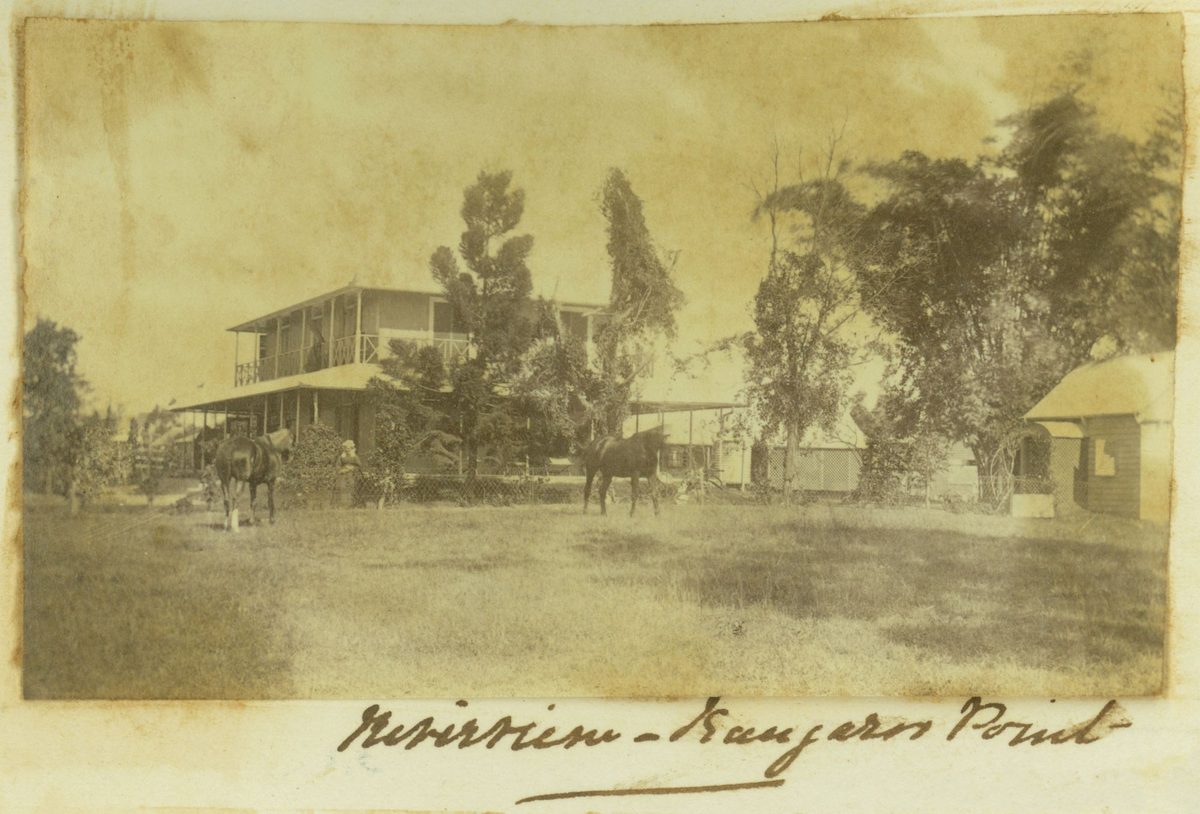 Brisbane residence of Mr & Mrs William Thornton at Kangaroo Point (1874)