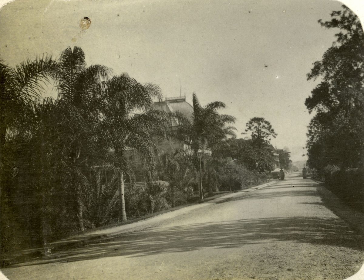 Entrance driveway to Government House, Brisbane, 1908, Brisbane City