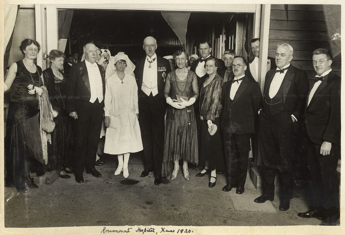 Queensland Governor at Brisbane's Rosemount Hospital, 1930
