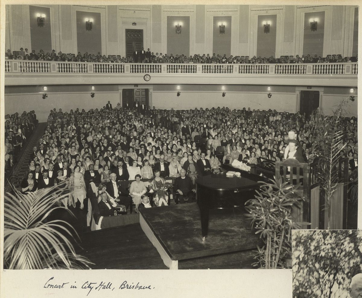City Hall viewed from the stage, Brisbane, 1931, Brisbane City