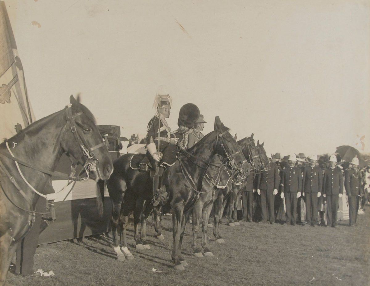 Official ceremony for the Duke and Duchess of Cornwall and York's visit to Brisbane, 1901