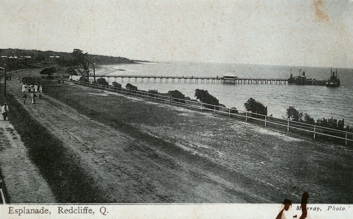 Esplanade at Redcliffe near the jetty, 1906, The Esplanade