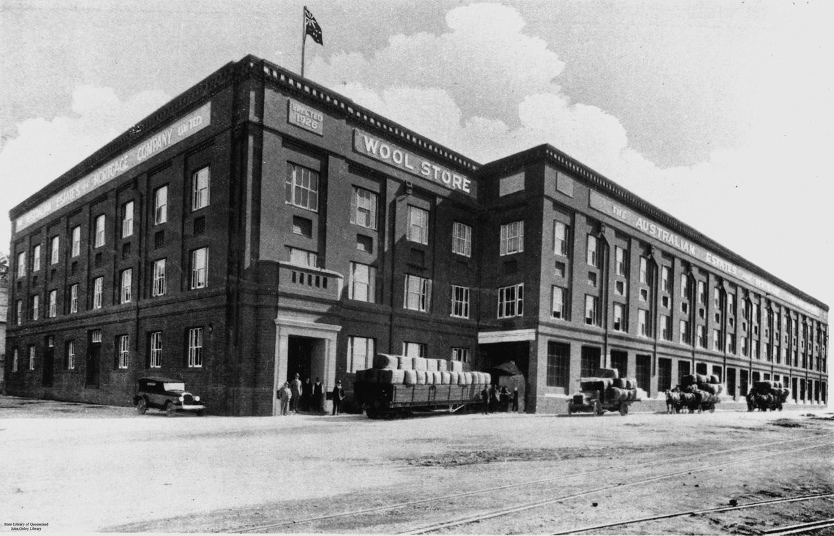 Woolstore building Teneriffe, Brisbane, Queensland, 1928, New Farm