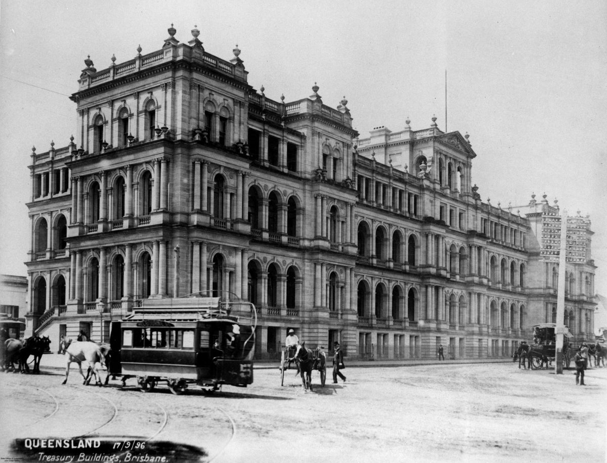 Treasury Building, Brisbane, 1896, Brisbane City