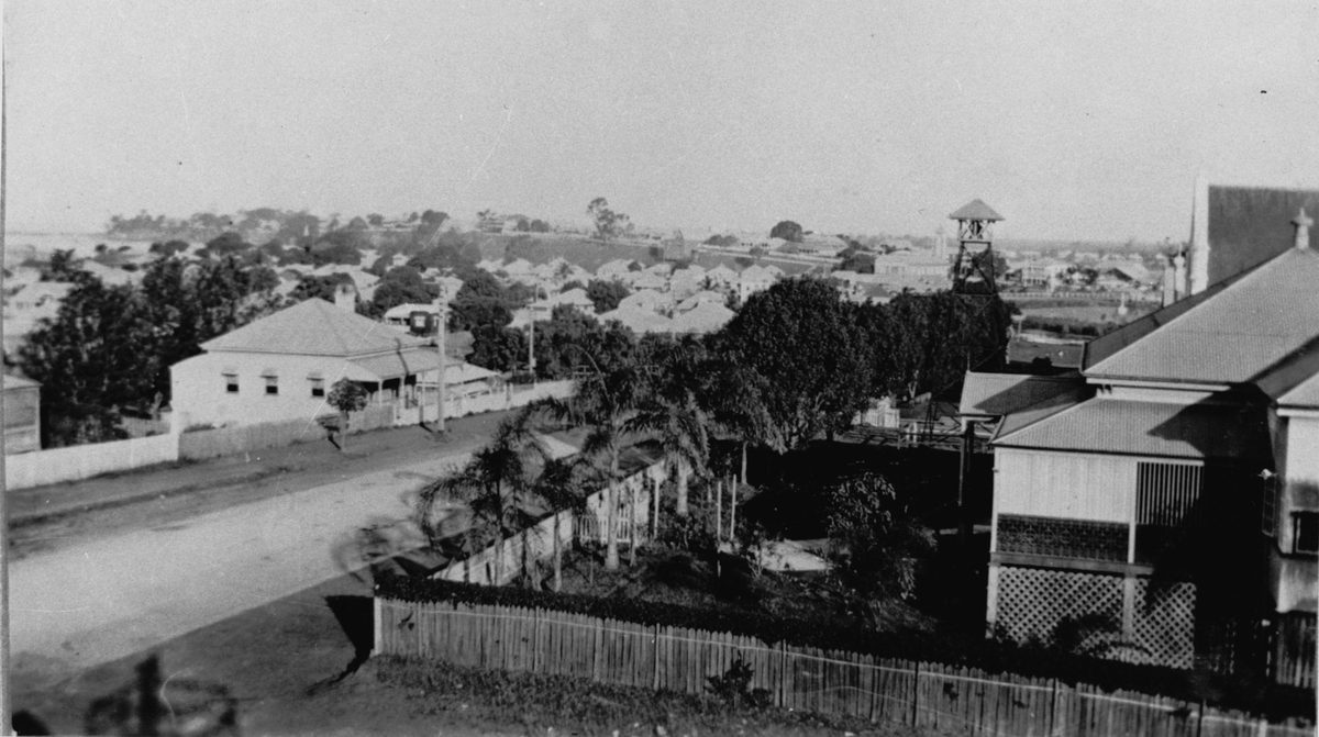 View of Sandgate from the fire tower, 1924