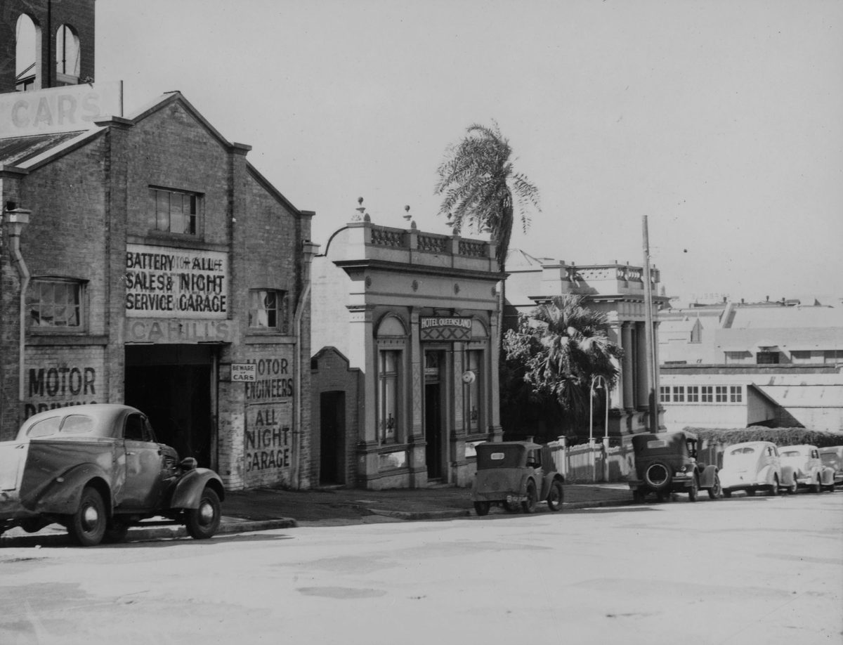 Hotel Queensland on Mary Street, Brisbane, 1939, Brisbane City