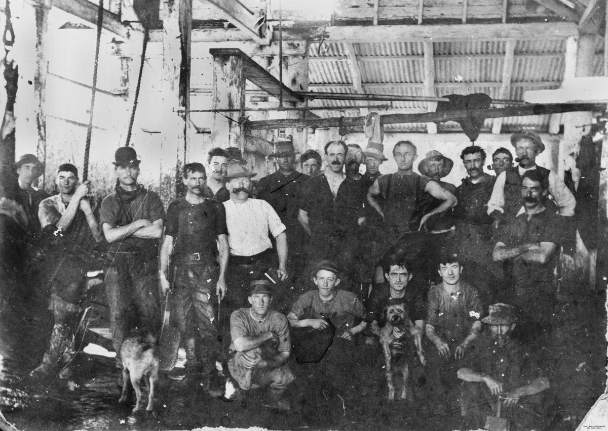 Workers at Rosewarne's Meatworks, Brisbane, 1915