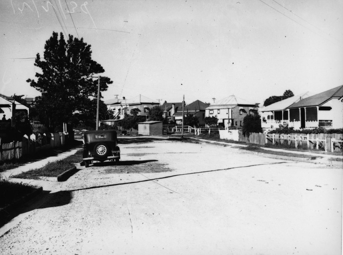 Lotus Street, Buranda, when sewer overflowed in February 1938