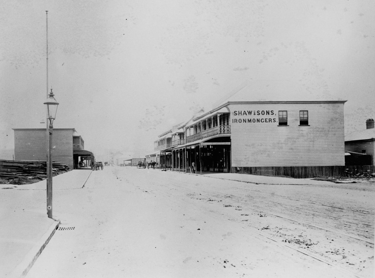 Melbourne Street, South Brisbane in 1889