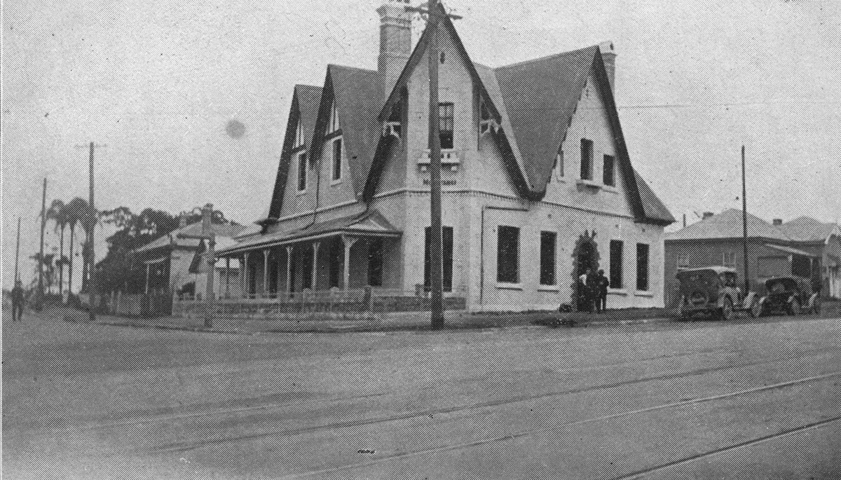 Roma Villa, an imposing residence on the corner of Roma Street and Quay Street, Brisbane, 1930, Brisbane City