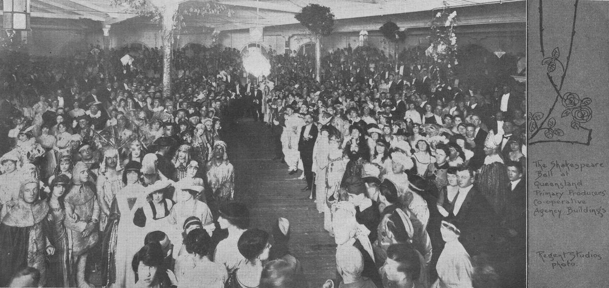 Shakespeare Ball held in Brisbane to commemorate the Prince of Wales' visit to Queensland,1920