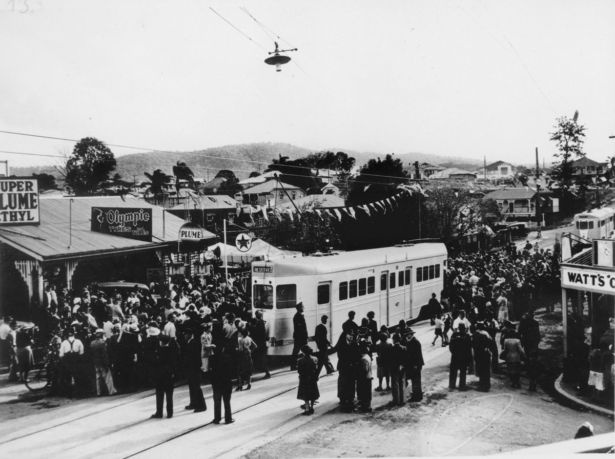 Opening of the Enoggera Tramway, August 1949