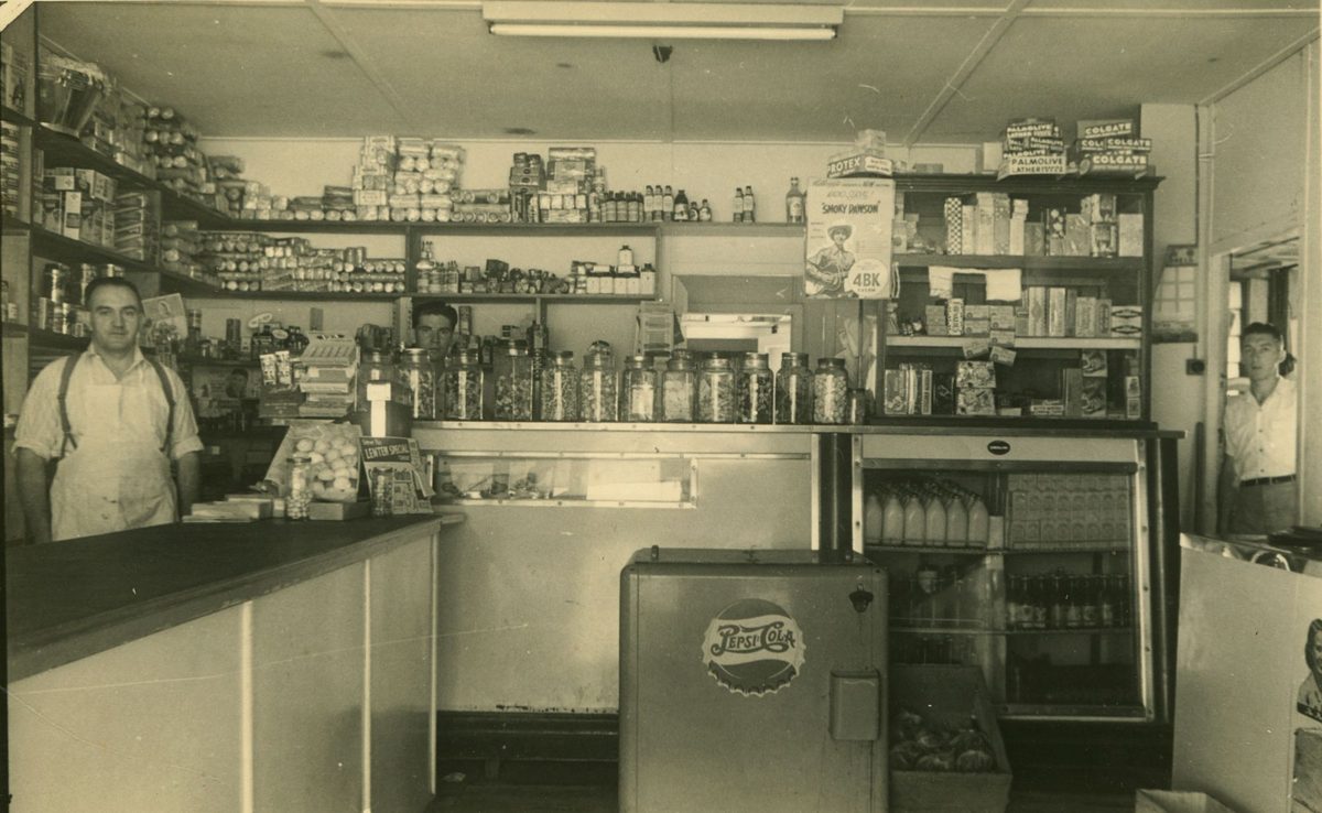 Shopkeepers in the Brisbane suburb of Stafford, 1952