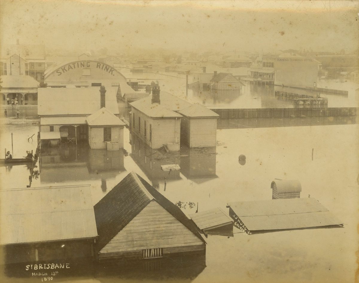 Flooding at South Brisbane, 1890