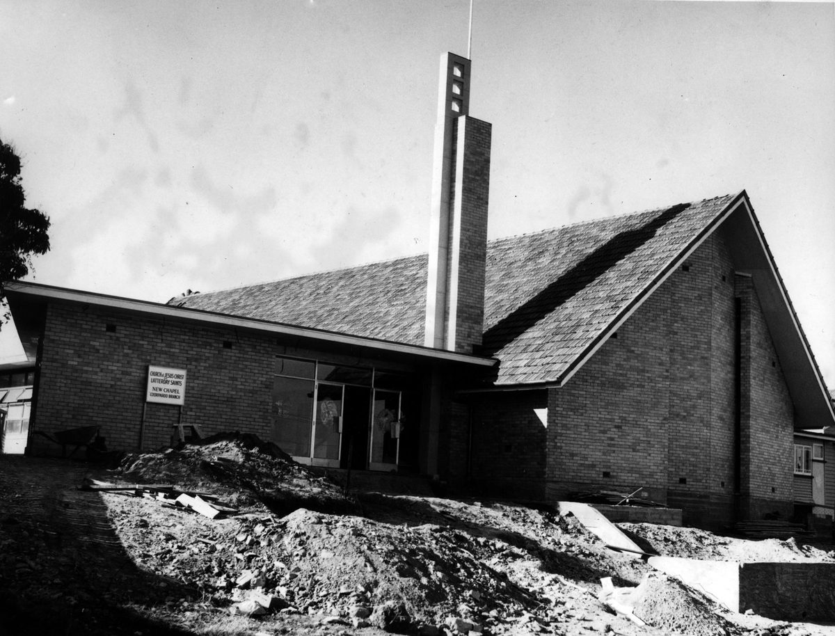 Recently completed church of Jesus Christ of Latter Day Saints at Camp Hill in 1957 (1857)