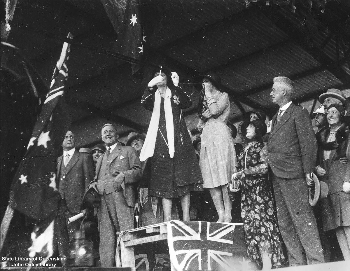 Official opening of the Kyogle Railway Line at South Brisbane, 1930