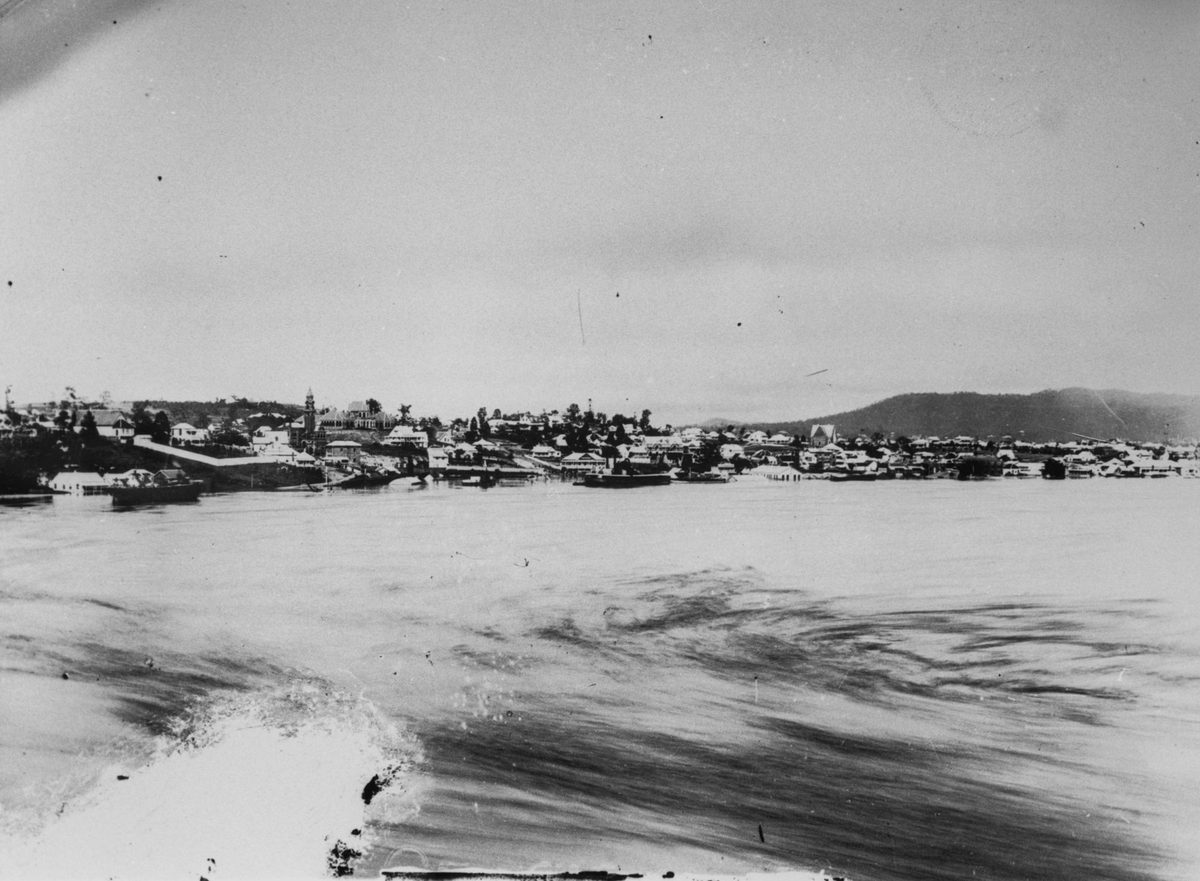Brisbane River in flood, Brisbane, 1893
