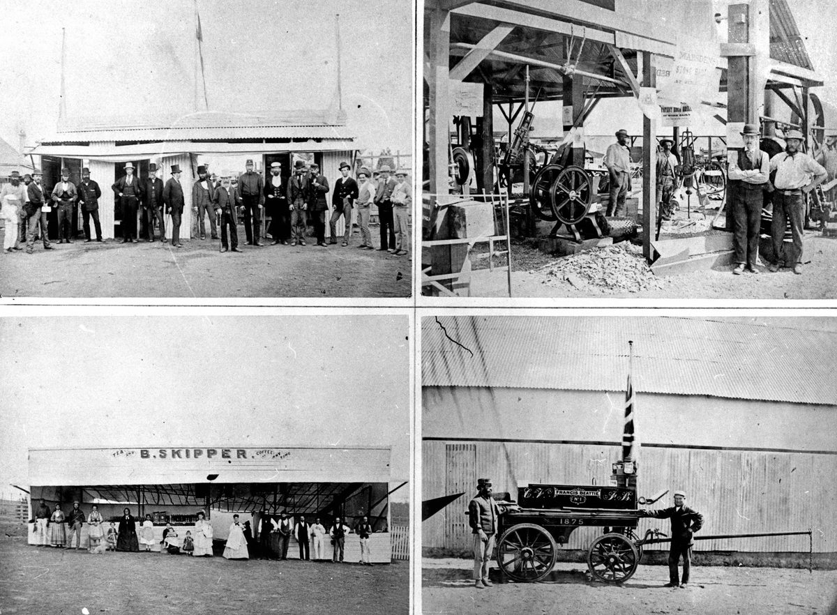 Four views of the Queensland Intercolonial Exhibition, 1876