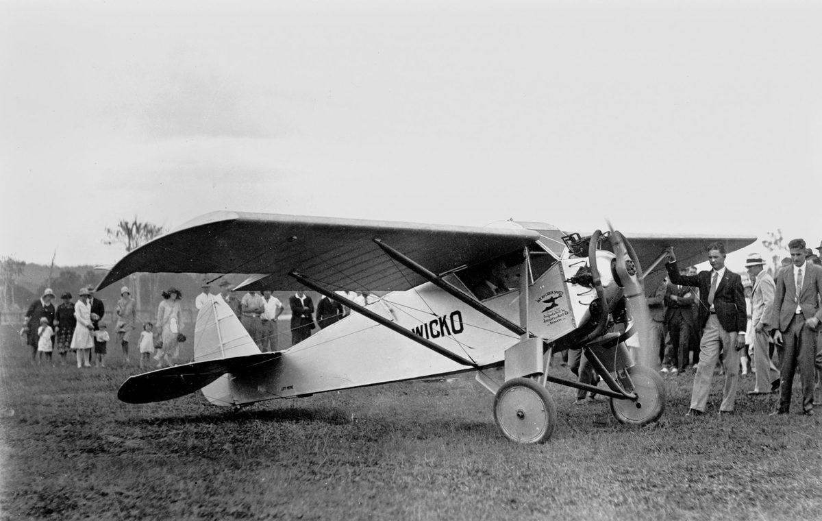 Wicko Cabin Sports aircraft in Brisbane, 1931