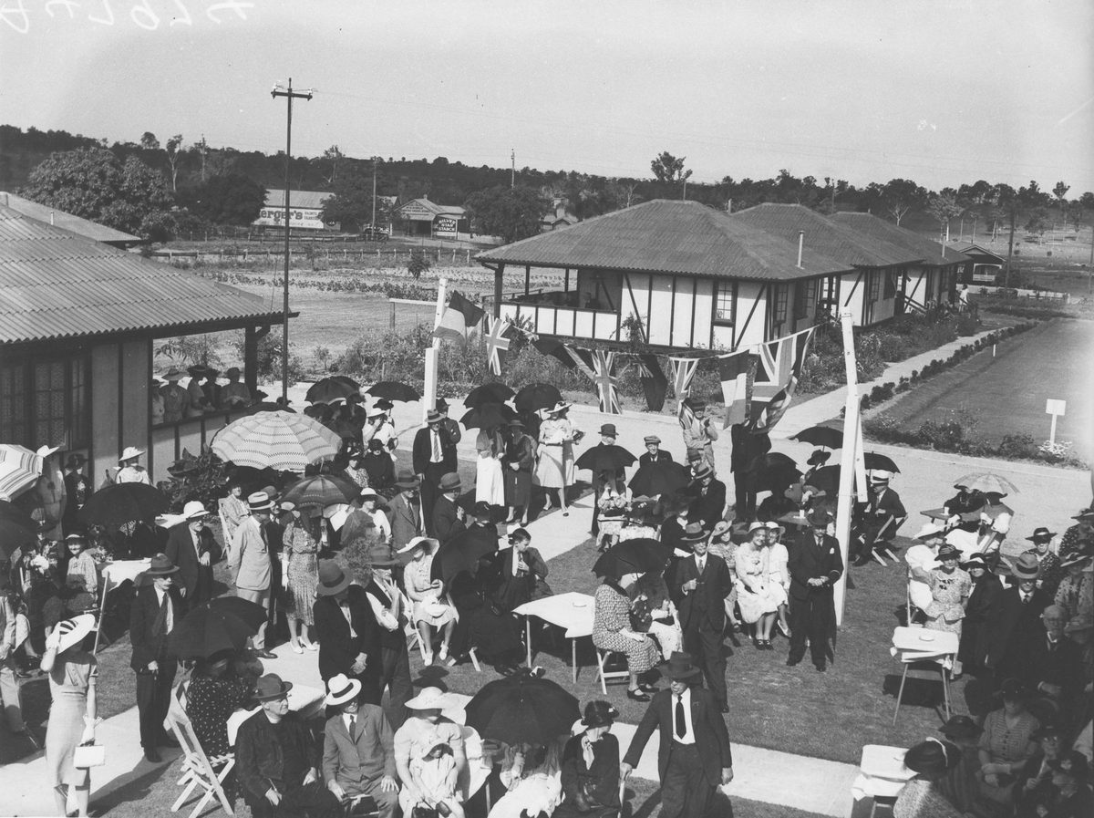 Official opening of the Chermside Garden Settlement for the aged, 1936