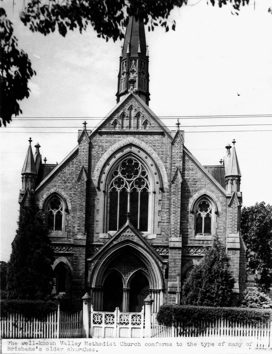 Second Wesleyan Church in Fortitude Valley, Brisbane, taken in February 1949