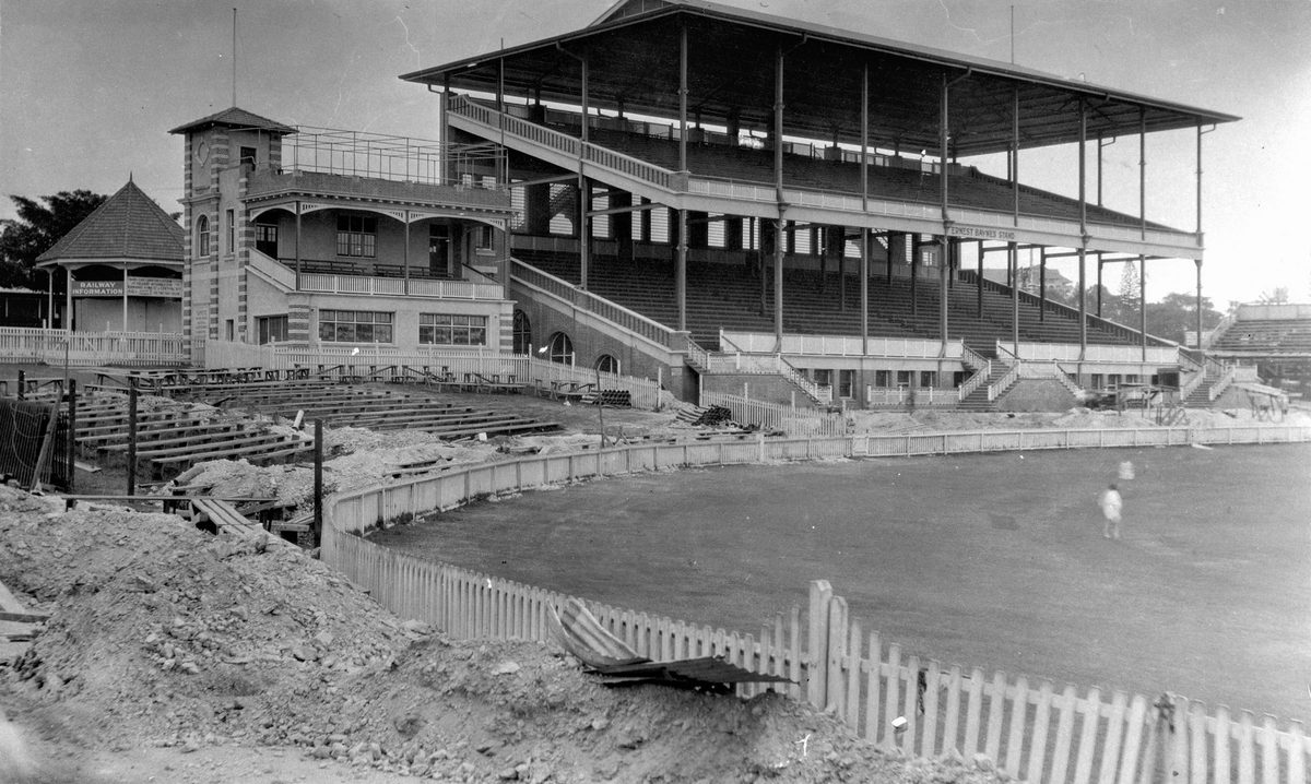 Grandstand area at the Exhibition Ground, Brisbane, 1928, Bowen Hills