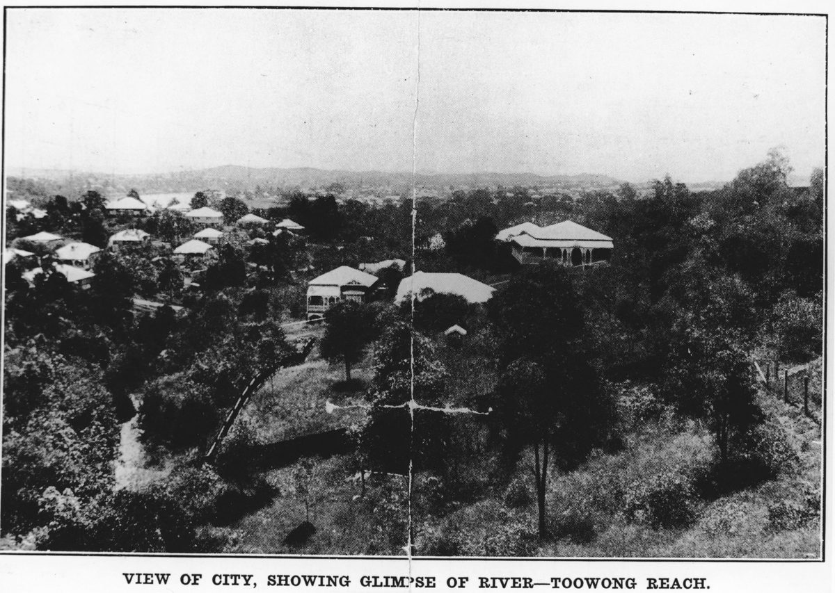 Looking towards Brisbane city from St. Lucia, 1920, St Lucia