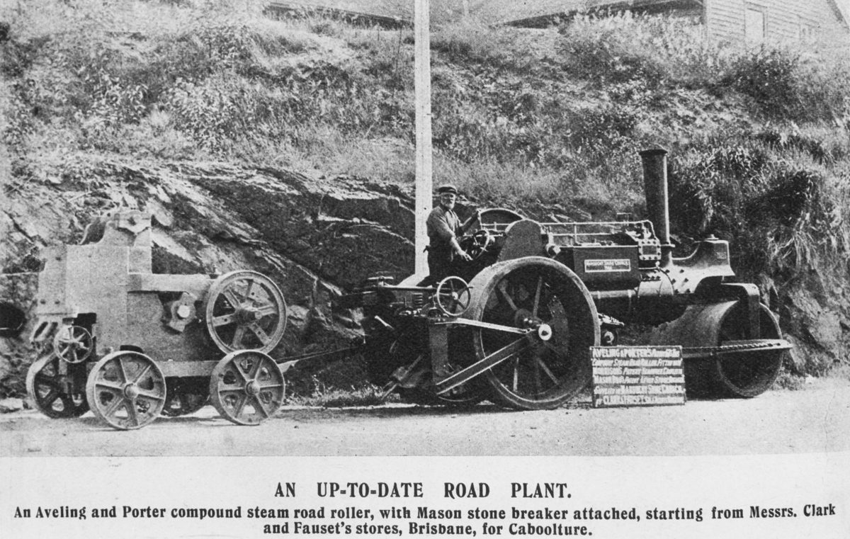 Road plant at Caboolture, 1908