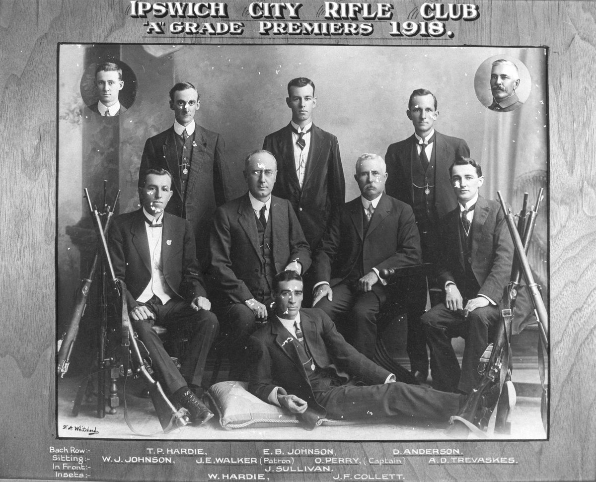 Ipswich city rifle club premiers, Ipswich, 1918