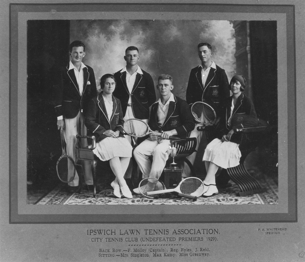 Ipswich City Club undefeated premiers, Ipswich, 1929