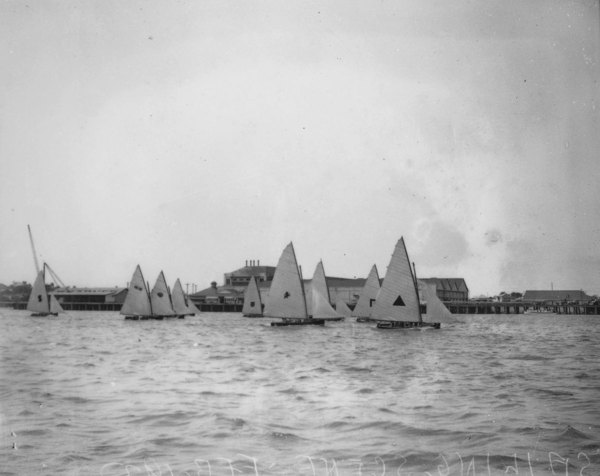Sailing possibly on the Brisbane River, 1937