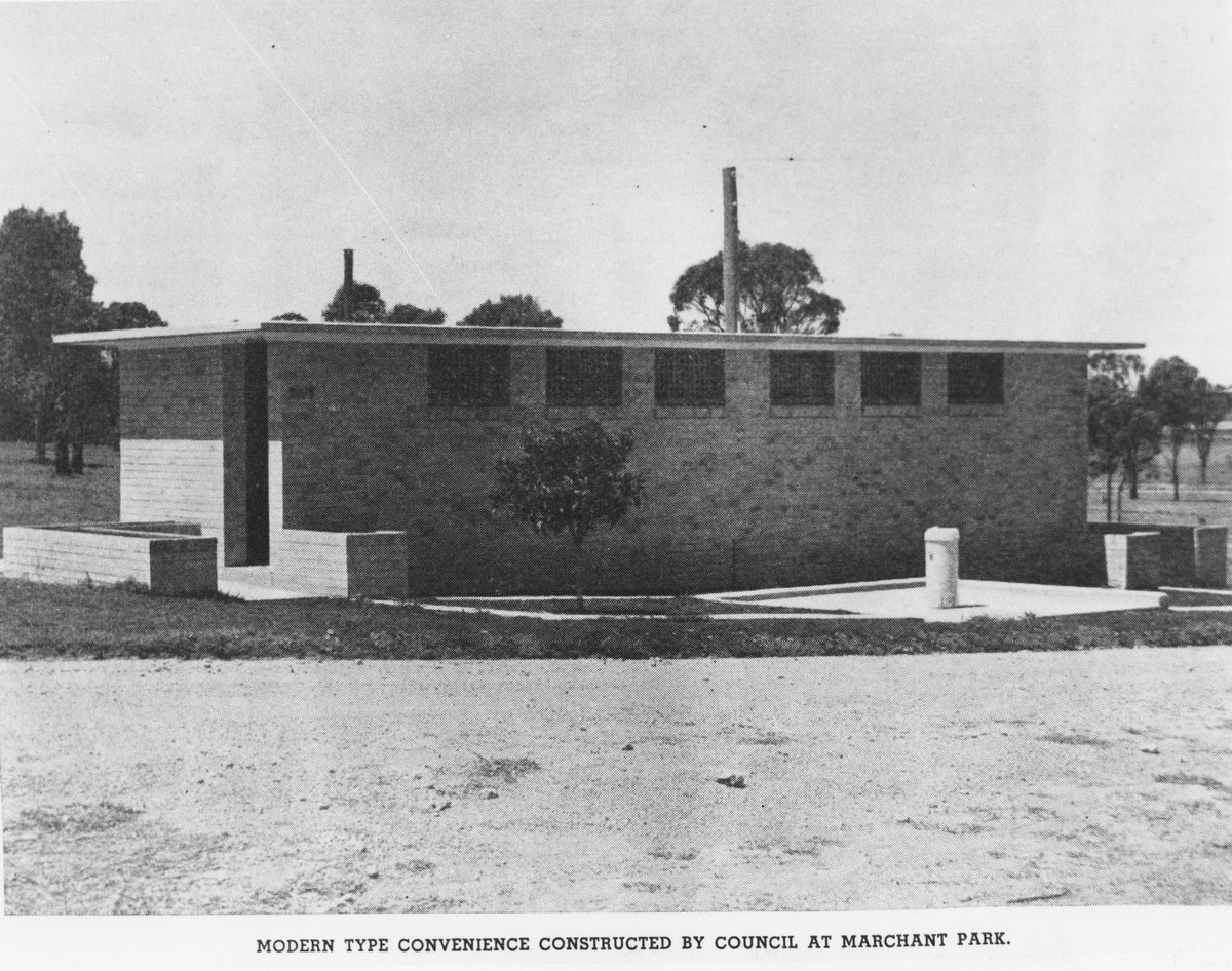 Council constructed convenience at Marchant Park Chermside, 1952