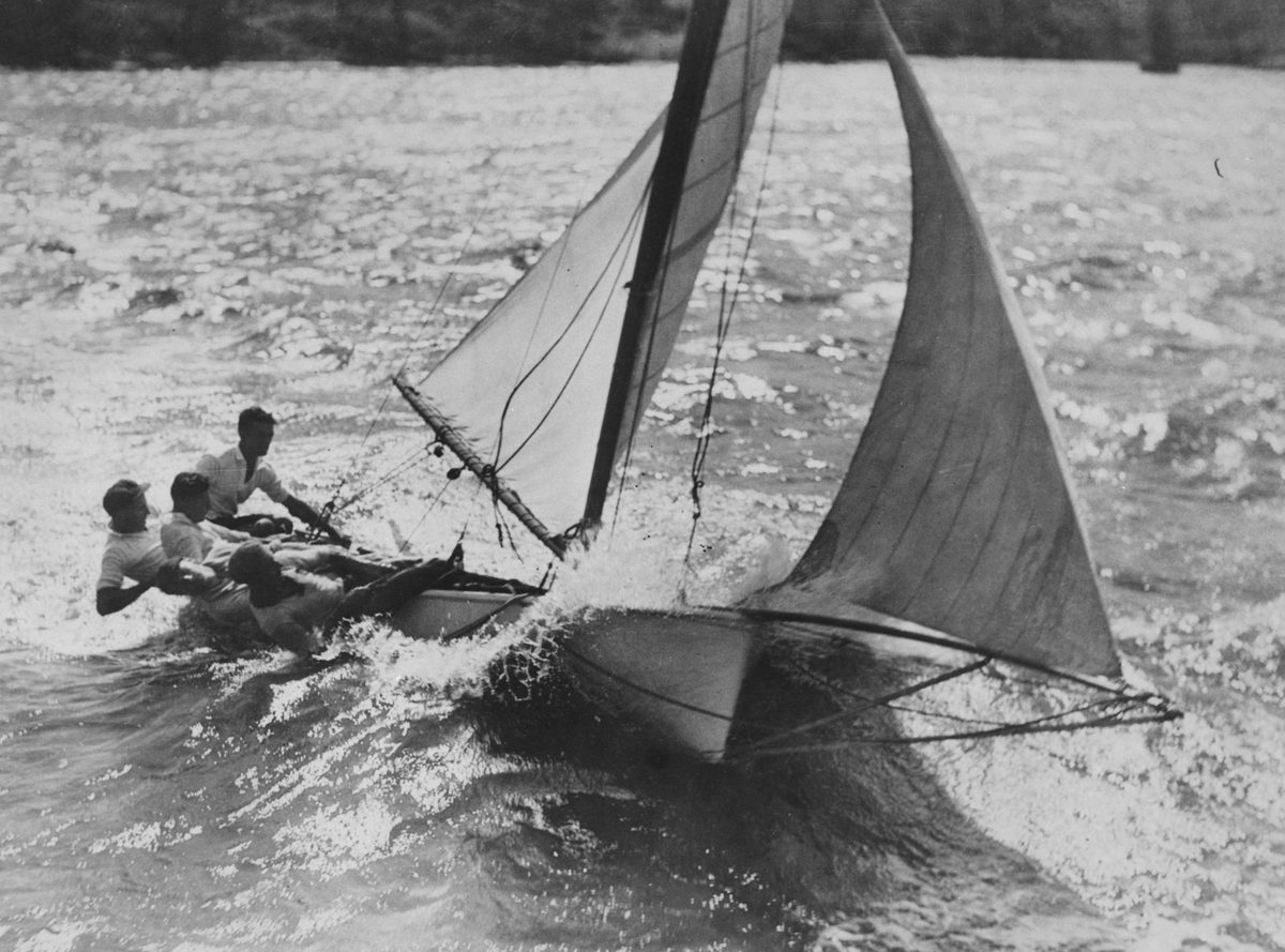 Si-Si sailed by L.D.M. Roberts a club champion, 1931, Brisbane