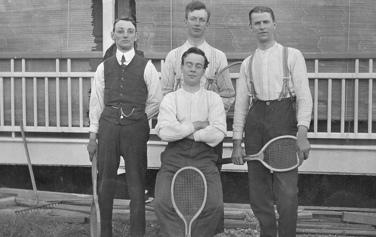 Methodist Home Mission tennis players from England in Brisbane, 1912, Auchenflower