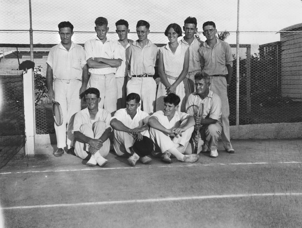 Members of the Wattle tennis club, Brisbane, 1931