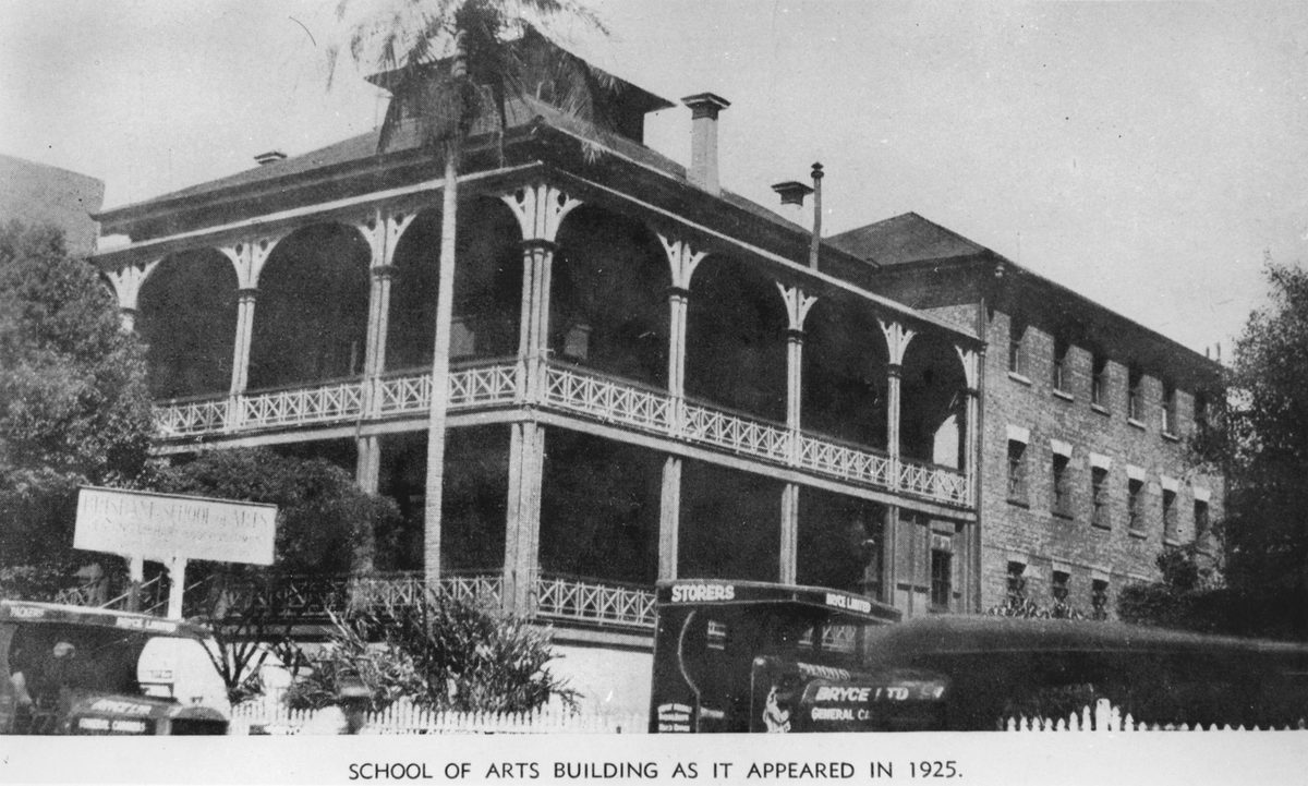 School of Arts building in Brisbane, 1925