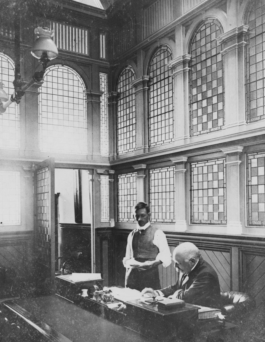 Interior of South British Insurance Company on Queen Street, Brisbane, 1903, Brisbane City