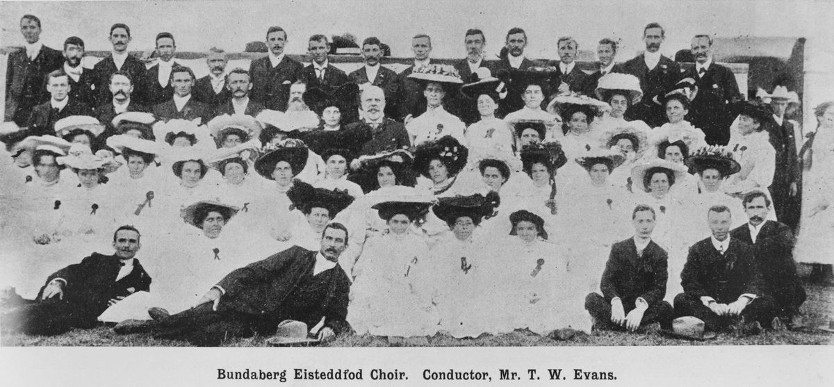 Bundaberg Eisteddfod Choir competing in the Ipswich Eisteddfod, 1905
