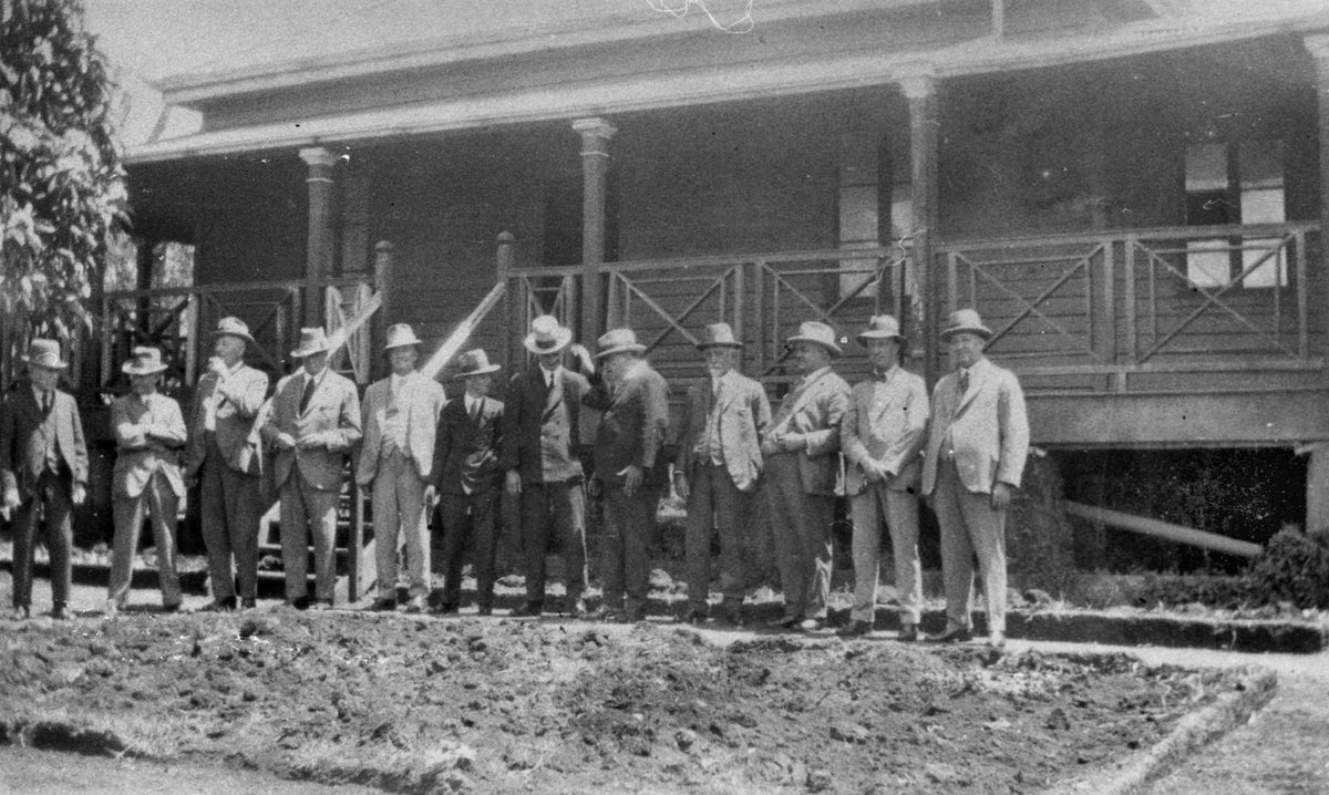 Government officials visiting St. Helena, 1928, St Helena Island